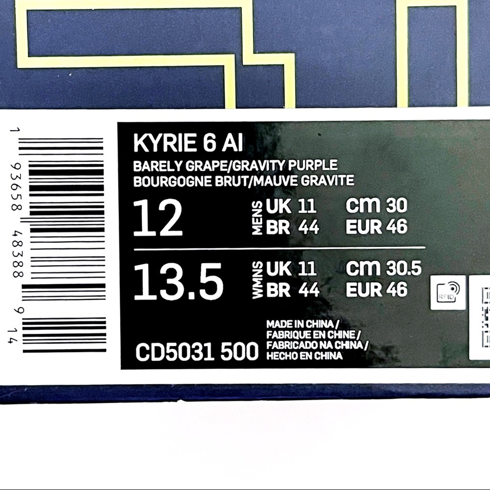 🆕 Nike Kyrie 6 Asia Irving Basketball Sneakers - Picture 16 of 16